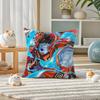 One Piece Wano Country Arc Anime Plush Pillow Cover Soft Short Plush Cushion Cover For Sofa Bedroom Home Decor Gift Decoration