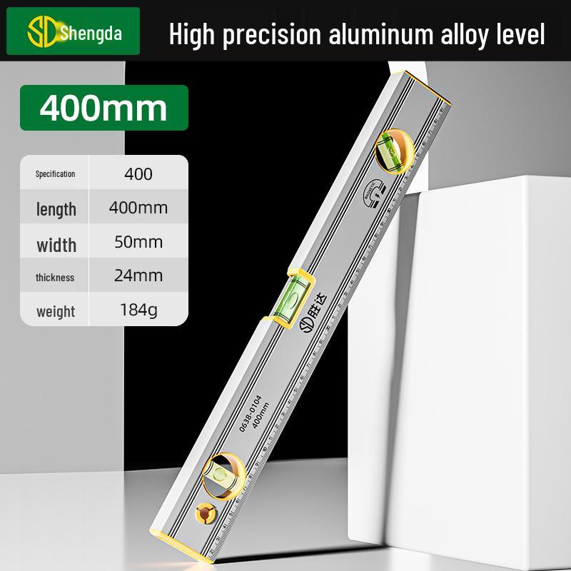 High Precision Magnetic Mini Spirit Level Ruler - Aluminum Alloy, Drop-Proof Tool