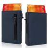 Multi-Card Slot Men Wallet Business Card Holder Fashion Folding Large-Capacity Coin Purse Pu Leather Black Short Purse Card Case