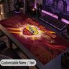 Custom Text Big Mousepad, Extended Desk Pad For Laptop Work GameAS Roma FC