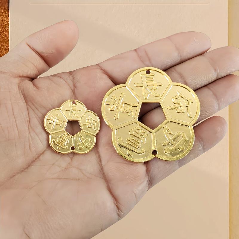 1 Stück Altes Antikes Langes Leben Reichtum Garantie Kupfermünze Chinesisches Feng Shui Glücksmünzen Verbesserung Sammlung Geschenk Heimdekoration