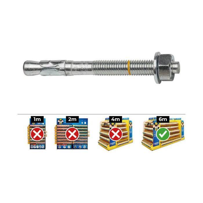 Ancrage métallique - Apolo MEA - 912130BAP - CE Option 7 - 20 unités - Zingue