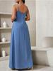 2026 European Summer Casual Resort Women's Long Strap Dress