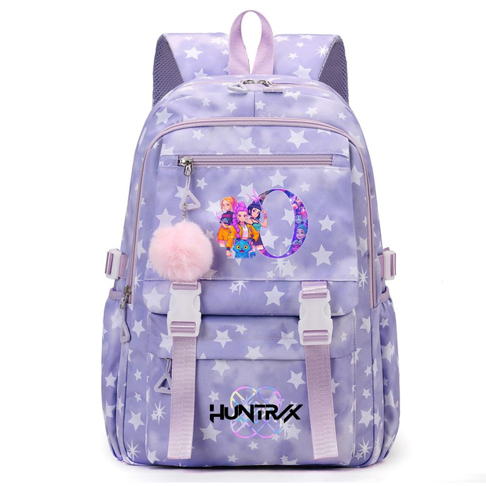 Cute 26 English Letters Printed Backpack for Teenager Student Girl Boy Bookbag Schoolbag Large Capacity Waterproof Travel Bag Gift Rucksak
