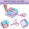 2026 New Keyboard Fidget Toy, Fidget Clicker Keyboard Fidget Keychain, Button Fidget Gifts for Adults To Relieve Stress