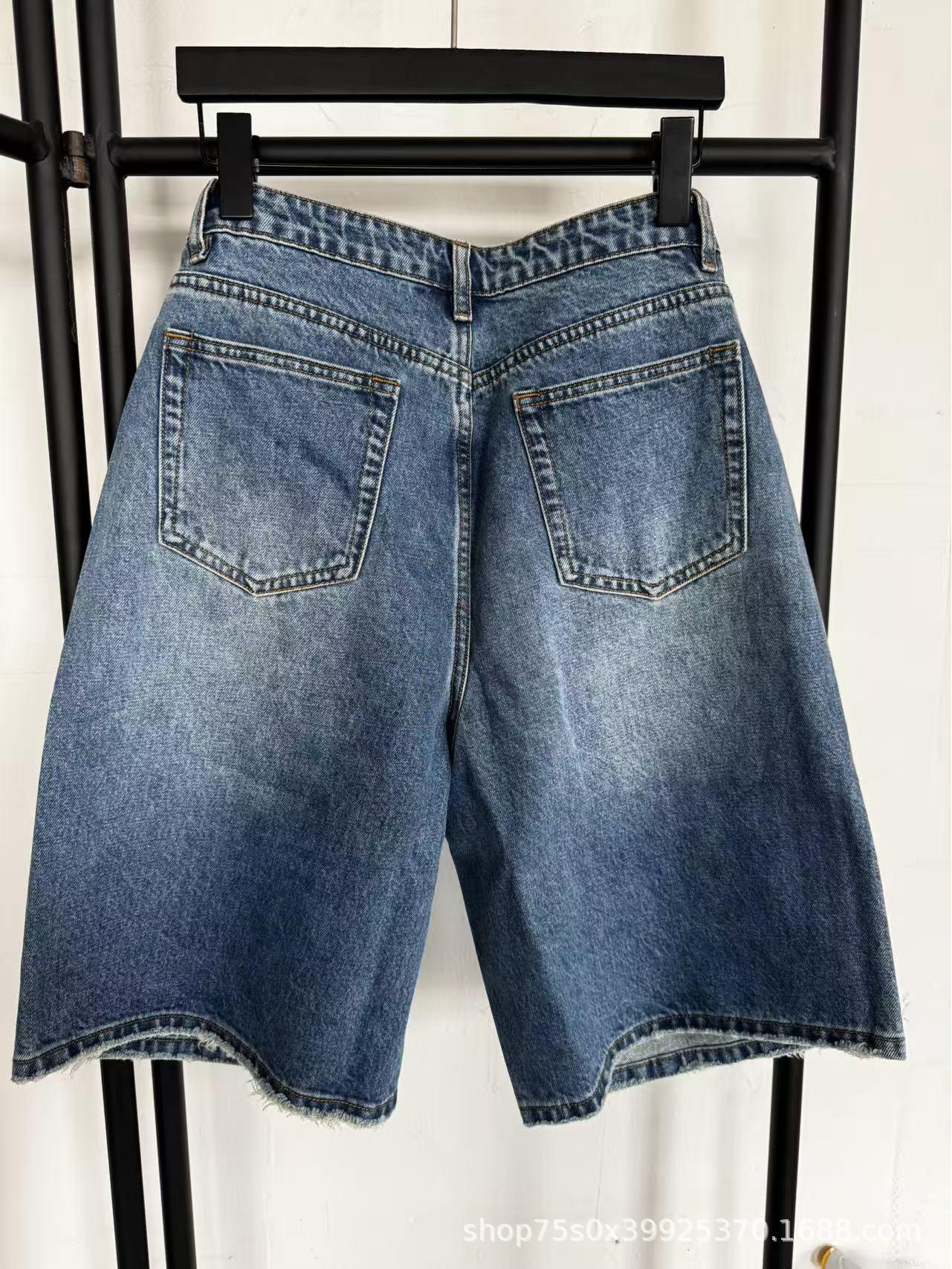 Women s Mid-Length Denim Capris - Casual Spring 2026 Collection M