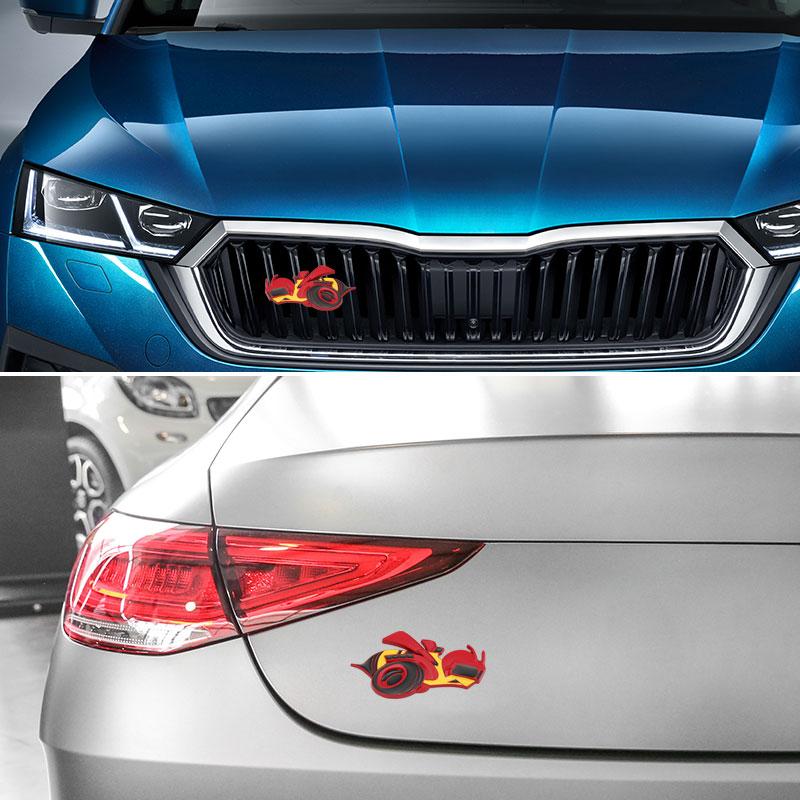 3D Metall Auto Kotflügel Seite Hinten Kofferraum Emblem Abzeichen Aufkleber Dekal Styling Zubehör