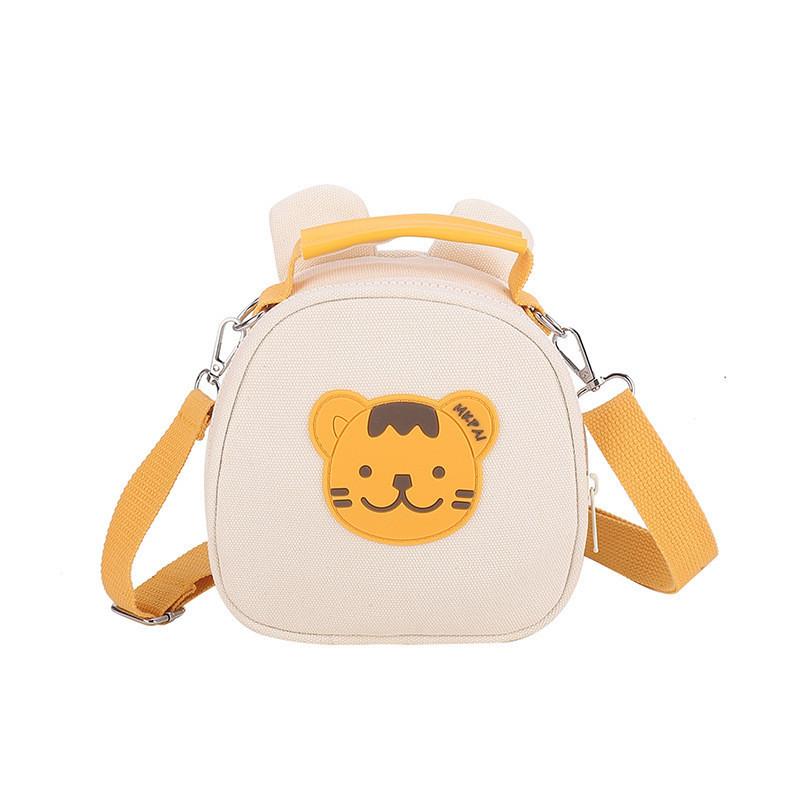 Adorable Cartoon Bear Crossbody Bag For Kids Breathable Fabric Cute Design