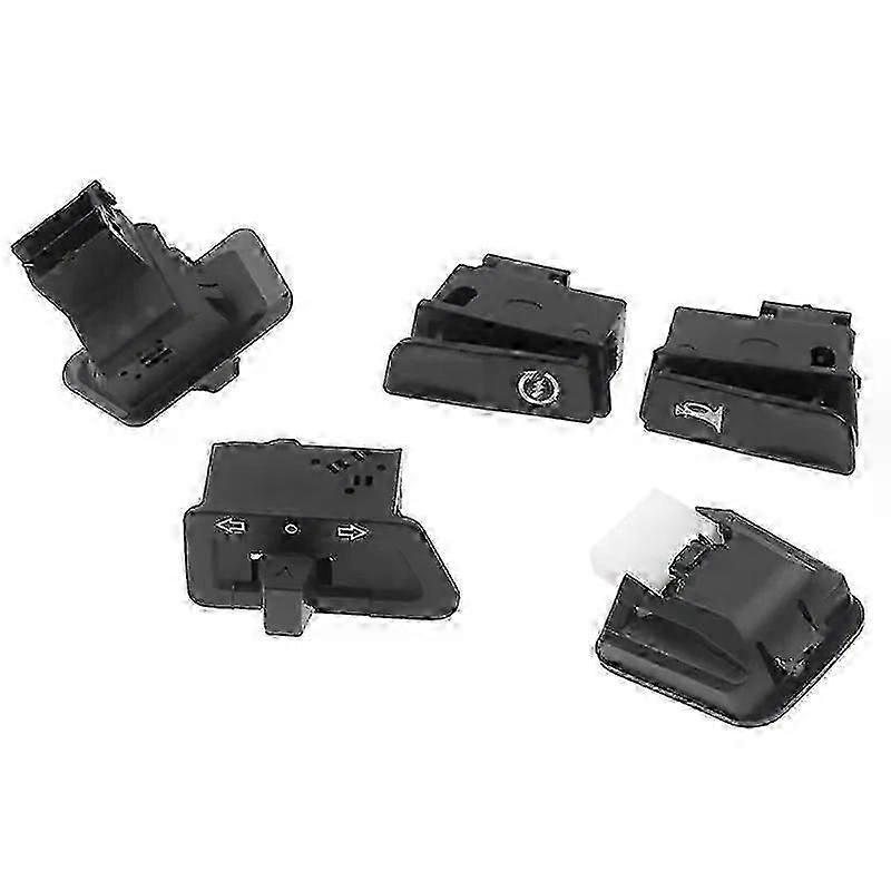 5pcs/set Motorcycle Start Switch Horn Light Turn Signal High Low Beam Button Switch Connecters For Scooter ATV Moped Accessories,zxl