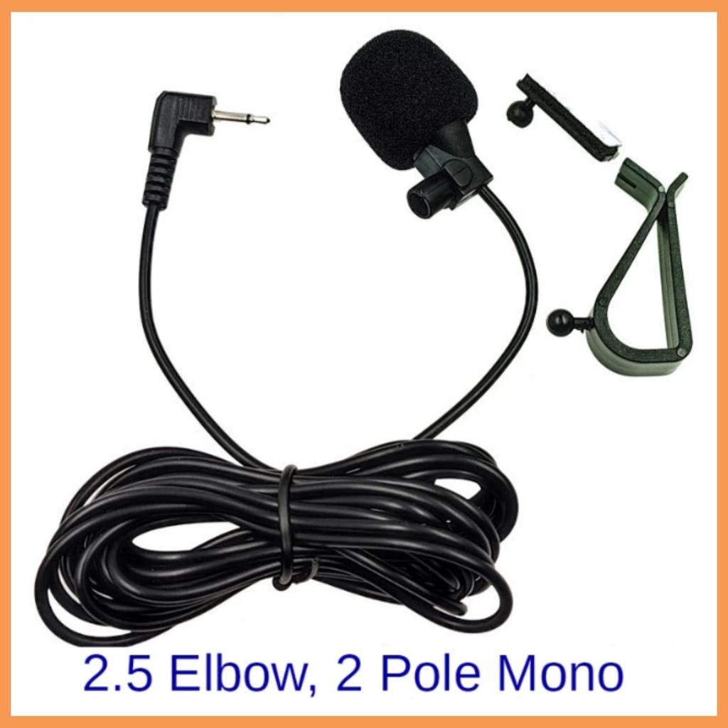 Car Microphone 5m Long Mic Stereo SM Lotus 3.5mm Mono 2.5mm Jack Plug Audio Navigation Wired Clip External Wires Auto Mics Radio