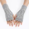 Twist Knot Short Wrist Sleeves Autumn and Winter New Style Men and Women Warm and Fashionable Half Finger Sleeves Fake Sleeves