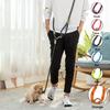 Reflective Pet Dog Nylon Leash Hands-Free Freedom For Hiking Walking Running Adjust Crossbody Bungee Leash With Shock Absorption