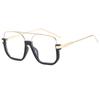 68259 Semi-Rimless Square Sunglasses for Men Women, Fashion Stylish Oversized Sun Glasses, Trendy Personalized Shades 603421