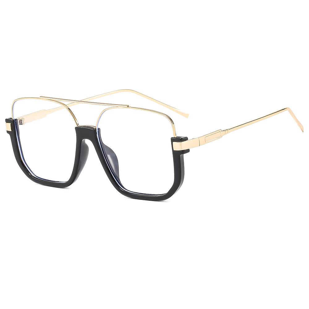 68259 Semi-Rimless Square Sunglasses for Men Women, Fashion Stylish Oversized Sun Glasses, Trendy Personalized Shades 603421