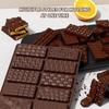 Chocolate Mold 2-Pack, Extra Large Silicone Mold with Spatula, 27x17x1.1cm, Easy To Clean