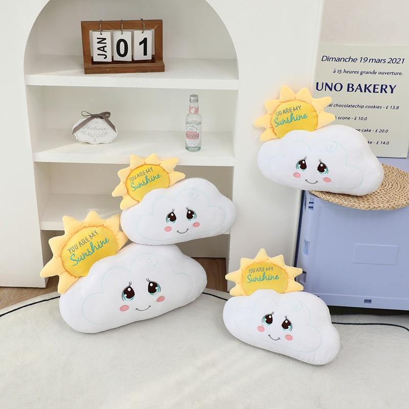 Cartoon Soft Sun Cloud Pillow Plush Toy Doll Cloud Doll Girl Accompanying Soothing Ragdoll Doll