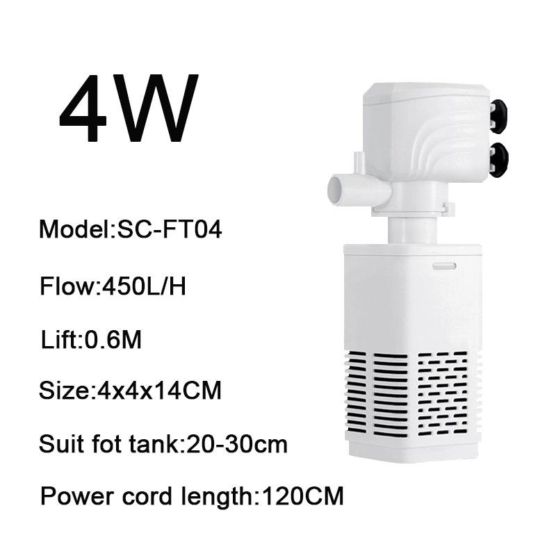 

3 в 1 Аквариумный Фильтр Насос Бесшумный Аквариум Погружной Воздушный Кислородный Аэратор Аквариумный Воздушный Насос Насос Для Смены Воды Насос Wave Maker 220 В 220V