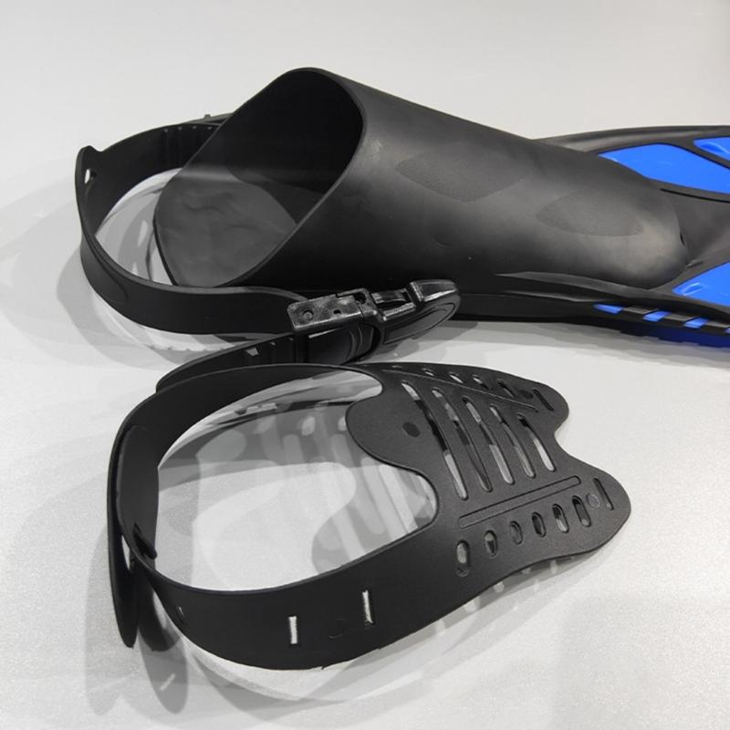 Adjustable Hasps Snorkels Fins Short Swimming Fins Open Heel Swim Flippers for Snorkeling Divings Swimming