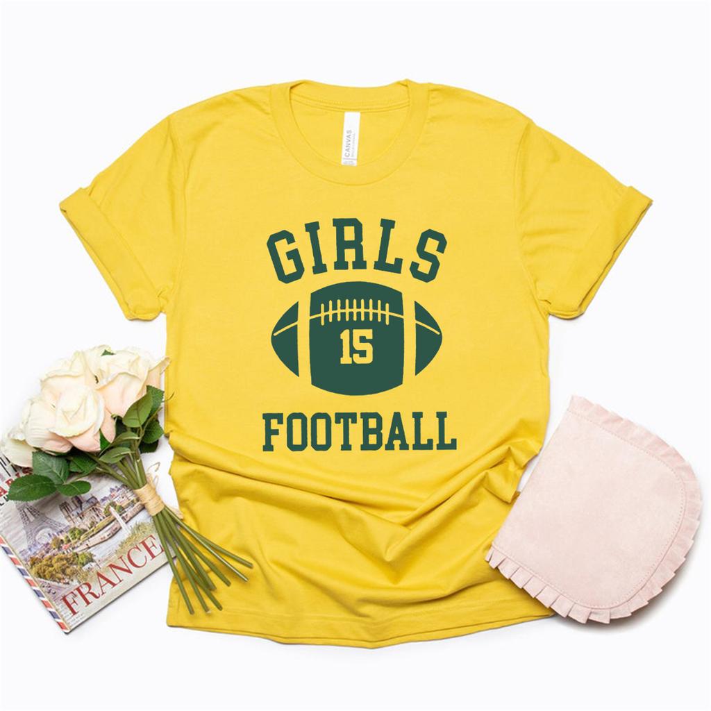 Rachel Green Girls Football T Shirt Friends Tv Show Shirt Girl Power Clothes Women Streetwear Top Short Sleeve Graphic T Shirts