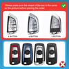 Zinc Alloy Key Fob Cover Case Metal Shell Cover Compatible For BMW 5 6 7 Series 530 F48 X1 X2 X3 X4 X5 X6 Key Protector With 3 Types Keychain