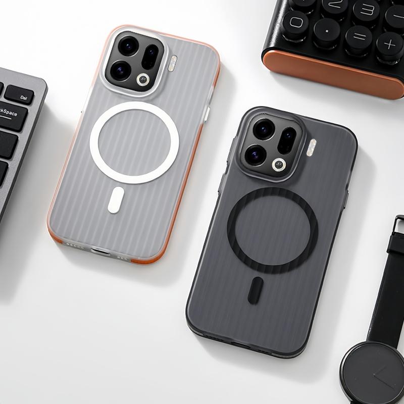 Custodia Magnetica Per Oppo Find X9 Pro 5G Per MagSafe Trasparente Opaca Striscia da Viaggio Sottile Cover Per Find X 9 X9Pro Guscio Rigido