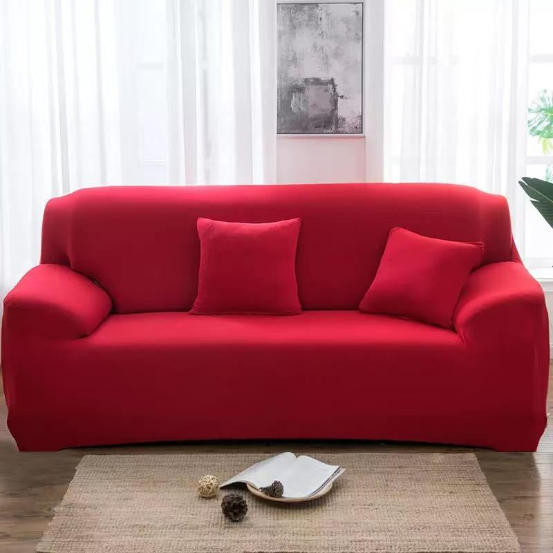 Housse de canapé élastique antidérapante: Conception de style serviette tout compris