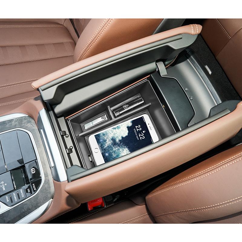Center Console Organizer for BMW X5/G05 X7/G07 -2024, X6/G06 -2024, Ert Tray Armrest Storage Box Interior Accessories