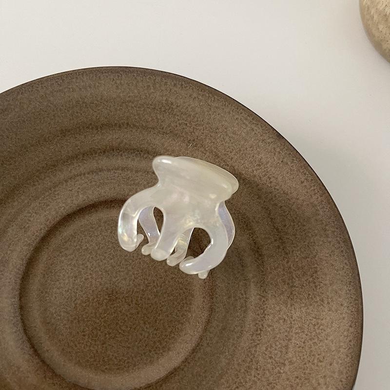 Small Acetic Acid Grab Clip High Ponytail Fixed Hairpin Pumpkin Clip Hairpin Headgear Simple Temperament Shark Clip Hair Accessories