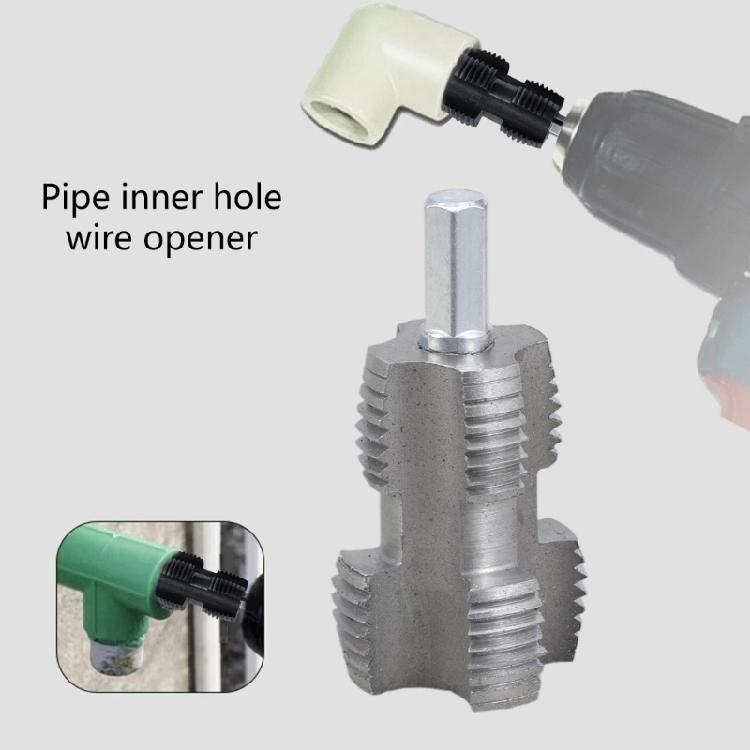 Electric Drill Adapter Hexagonal Adapter 1/2inch 3/4inch Water Pipe Inner Hole Opener Threader Maintenance Replacement