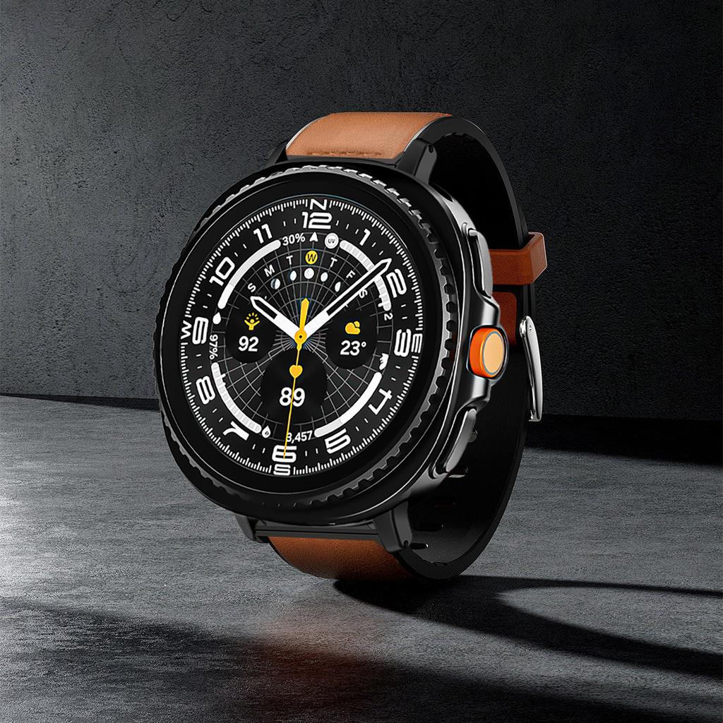 Leather Strap for Samsung Galaxy Watch 8 40 44mm/8 Classic /Ultra 2 Bracelet Belt No Gaps Quick Fit Watchband Wristband Straps