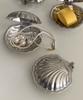 Luxurious French Retro 304 Stainless Steel Food Dish Plate Shell Box Jewelry Peal Storage Bag  Desk Decoration