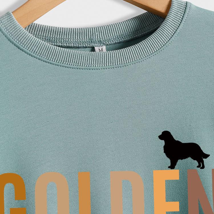 GOLDEN Mama European & American Women's Long-Sleeve T-shirt Pullover Sweatshirt for Spring & Autumn