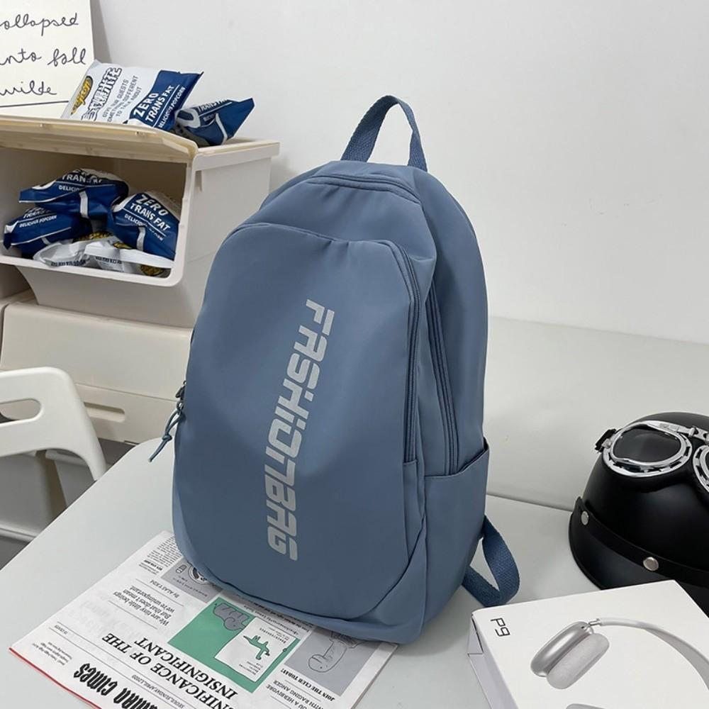 Fashion Large Capacity School Backpack Letter Lightweight Student Backpack Waterproof Book Bag
