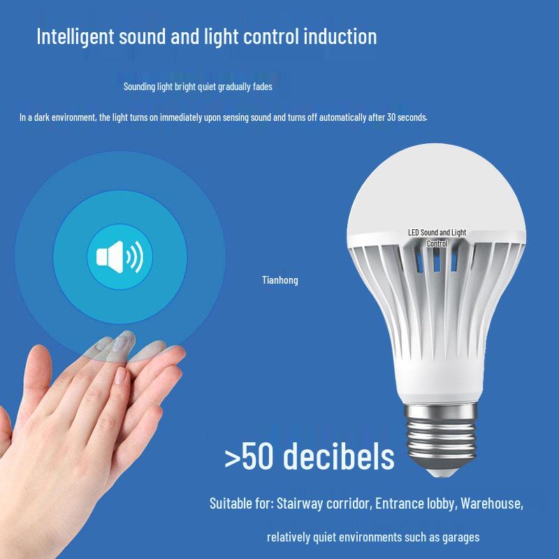 Radar Sensor Night Light Bulb for Corridors and Garages