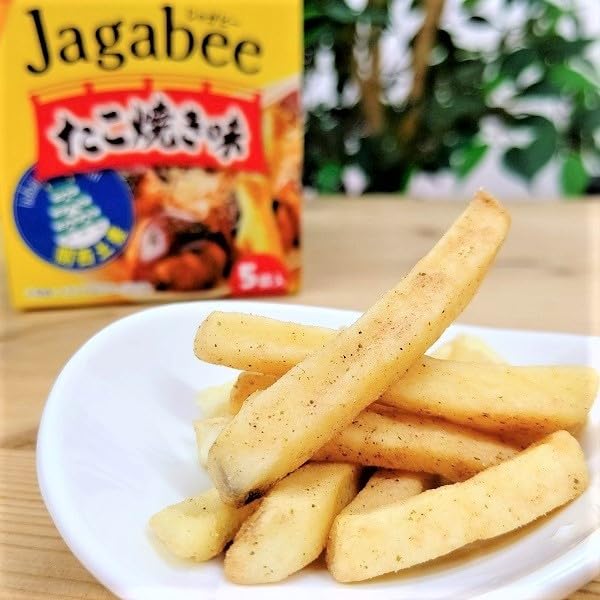 Calbee Jagabee Takoyaki Flavor Osaka Only Souvenir Ranking 2nd Place 5 Pieces Per Box 2 Boxes [Osaka Only]