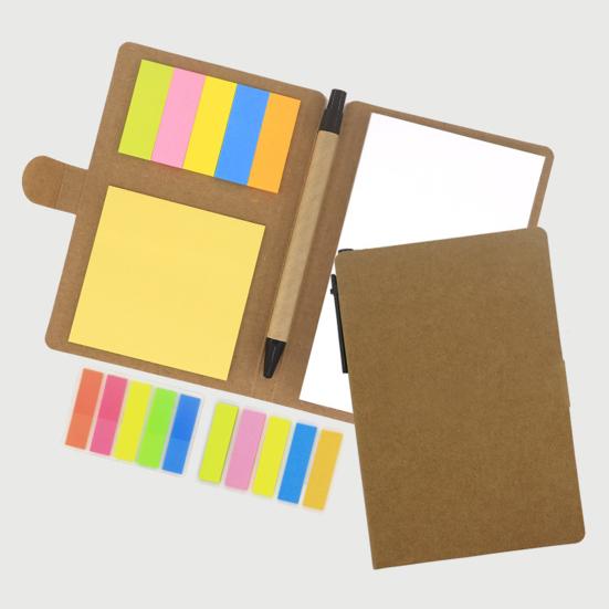 Snap Note Pad Ballpoint Pen Set with Sticky Papers Graduation Inspirational DIY Scrapbook Paper Sticky Notes Index Stickers
