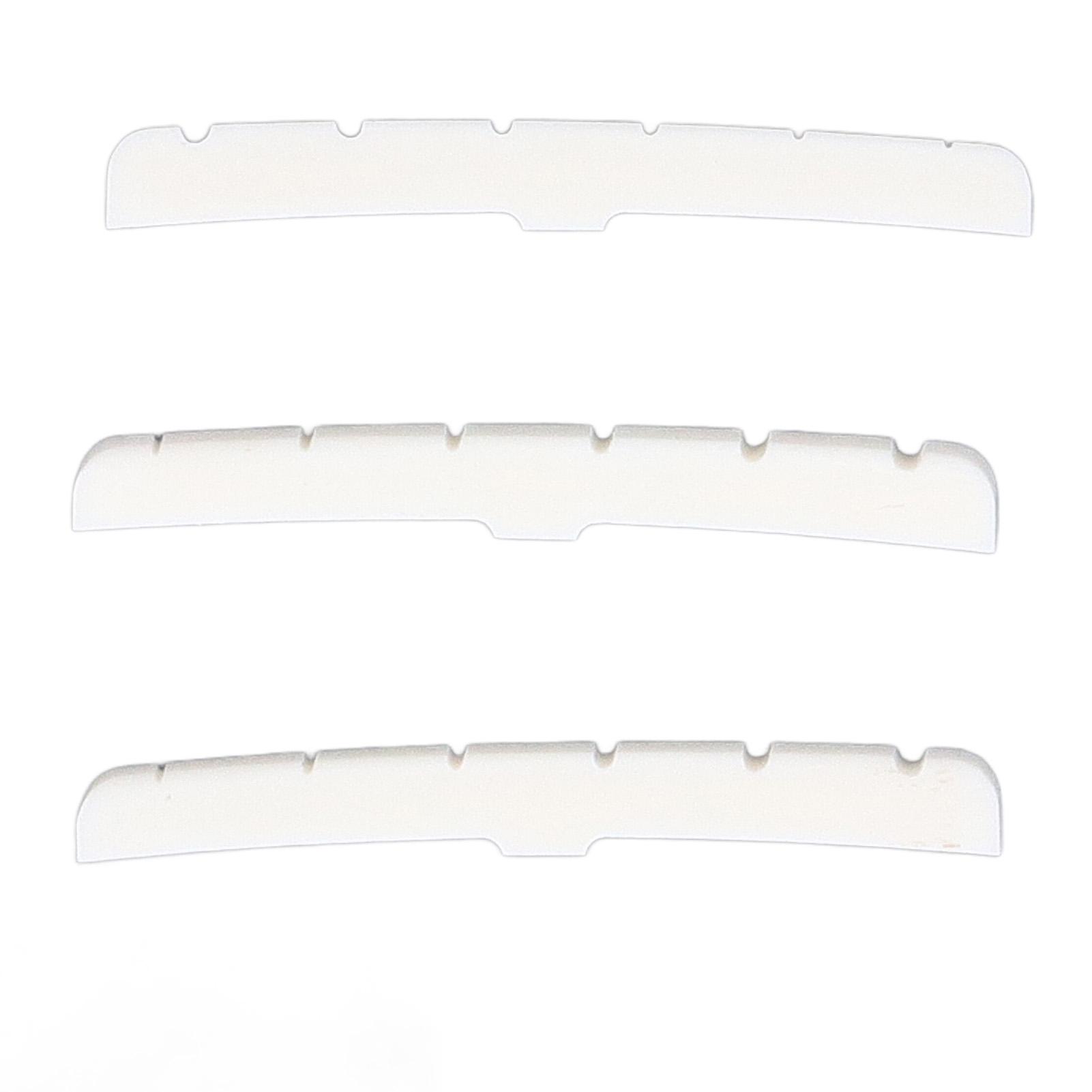 

3 шт. Порожек для 6-струнной гитары с плоским дном, прорезной, костяной, замена порожка для гитары Tele