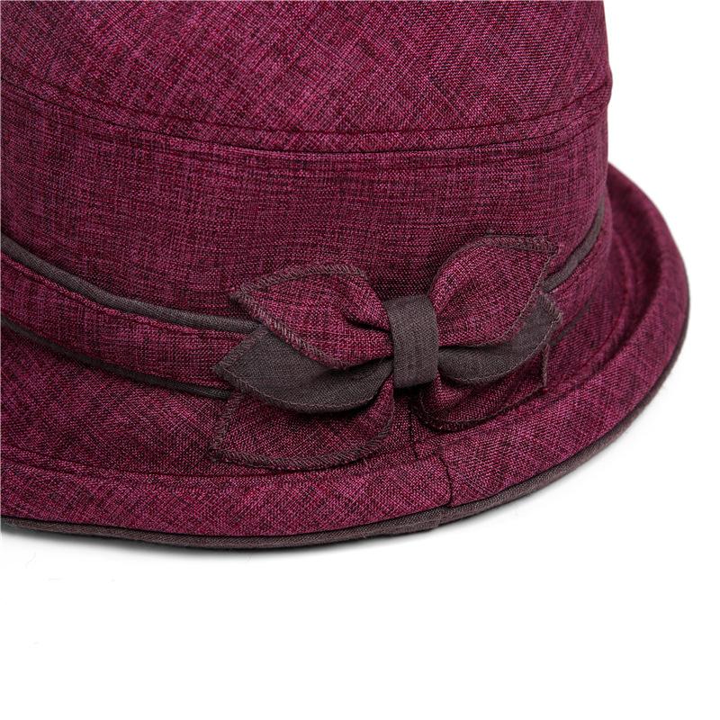Elderly Hat Women Spring and Autumn Day Mother Bucket Hat Thin Cloth Hat Old Man Hat Grandma Summer Old Lady Hat