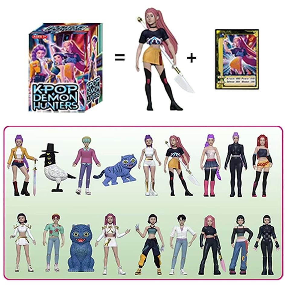 Kpop Demon Hunters Action Figure Toy Derpys Tiger Rumi Mira Zoey Sussy Figurine Doll For Fans Gift Birthday Gifts