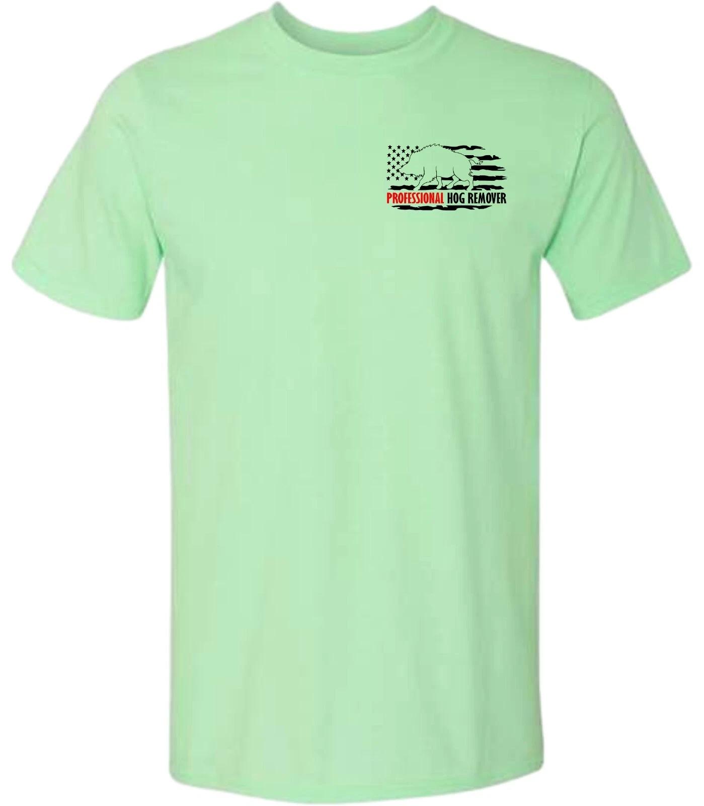 Professional Hog Remover With American Flag T Shirt 3XL