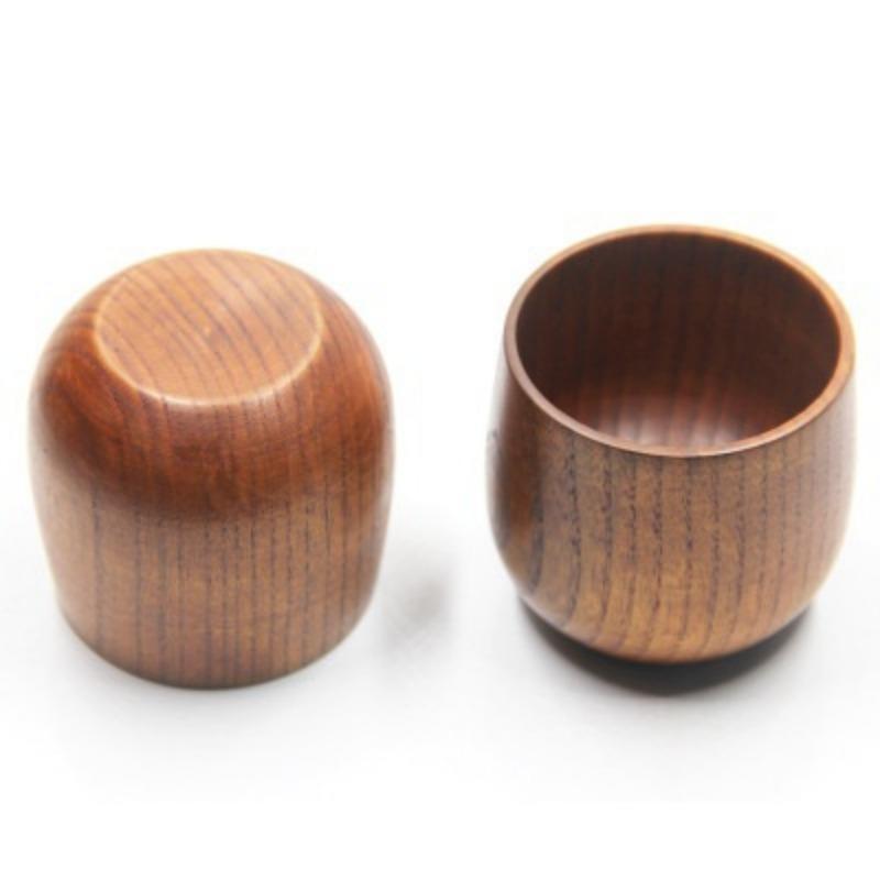 Wooden Cup Reusable Environmental Protection Tea Coffee Milk Wine Coffee Beer Drinkware Cup Heat Insulation Water Cup