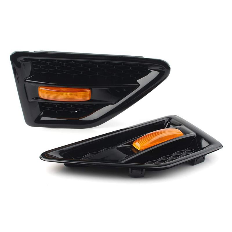 Auto Grille Voor Grille Gaas Zijventilatie Voor Land Rover Freelander 2 2006-2016 Spatbord Zijmarkeringslichten
