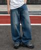Neseupaseutyudio Laro Wide Balloon Washed Denim Pants 1 Color [Nspd_3020]