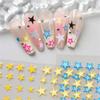 Star Nail Art Stickers French Nail Decals 3D Adhesive Star Designs Nail Decals Star Nail Art Decorations for Women Girls