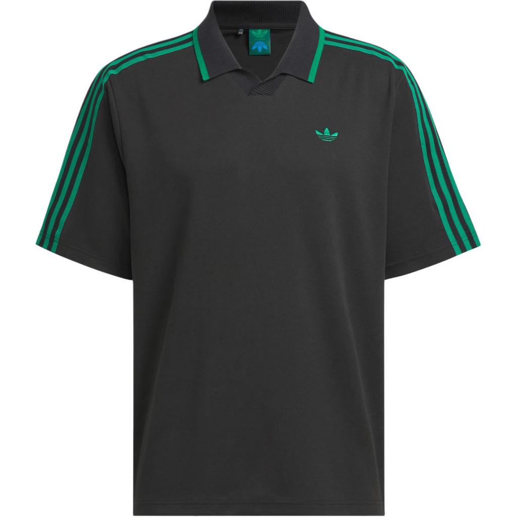 Adidas Originals Ss24 Rolling Links Series Logo Sports Casual Pullover Short Sleeve Polo Shirt Men Polo Shirts Black JE6721