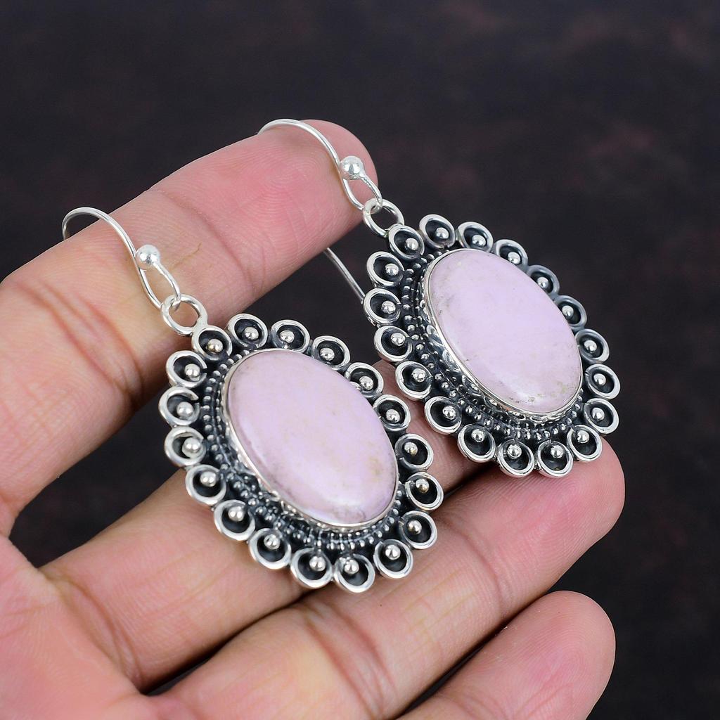 Phosphosiderite Earring 925 Sterling Silver Earrings Handmade Earring Phosphosiderite Gemstone Jewelry Latest Design Earring Gifts For Mom