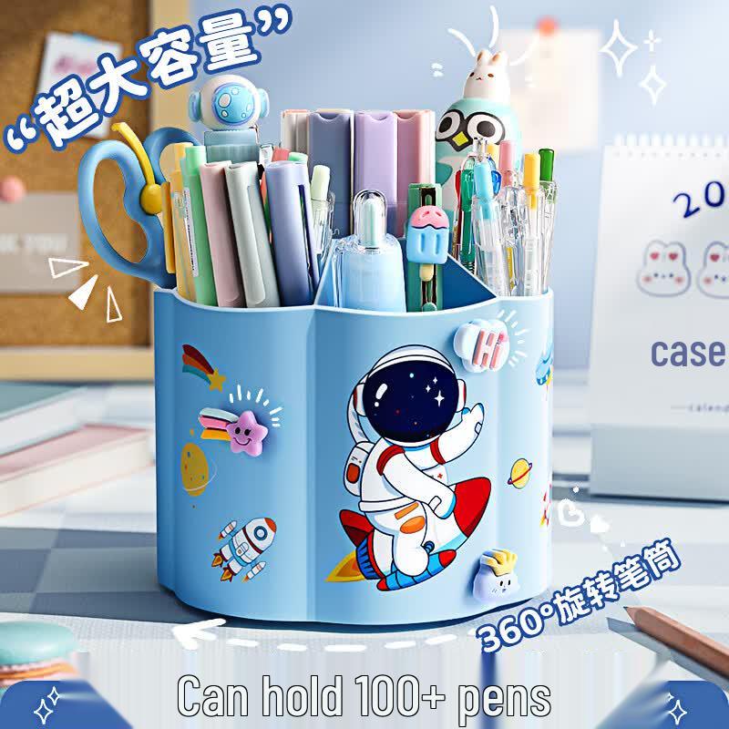 360-Degree Rotating Desk Pen Holder Organizer