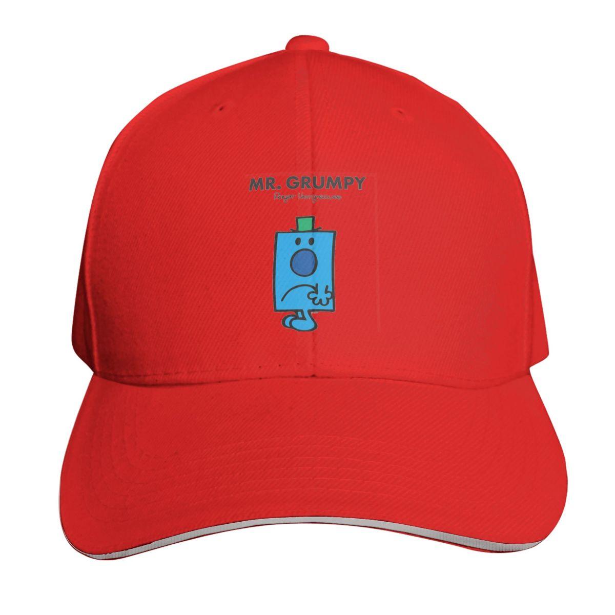 

Mr Grumpy Cap Fashion Casual Baseball Caps Adjustable Hat Hip Hop Summer Unisex Baseball Hats Polychromatic One Size
