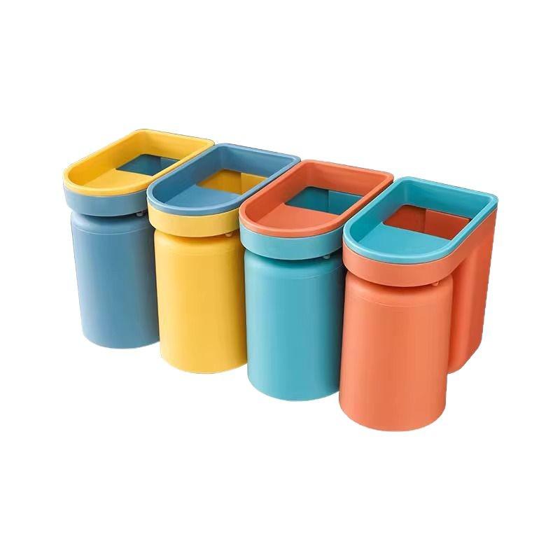 Wall-Mounted Punch-Free Toothbrush & Mouthwash Holder Set