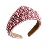 Luxurious Pearl Headbands Vintage Sponge Hair Hoop Crystal Hairbands Rhinestone Tiara  Party